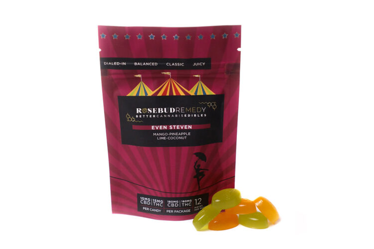 Rosebud Even Steven 180mg THC 180mg CBD (12pcs x 15mg THC/15mg CBD)