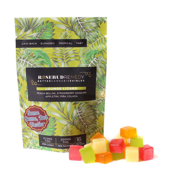 Rosebud Lounge Lizard 200mg THC (16pcs x 12.5mg)