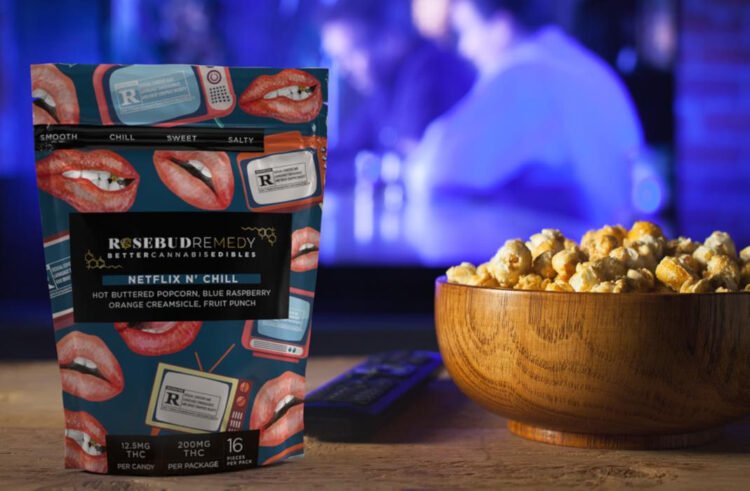 Rosebud Netflix n’ Chill 200mg THC (16pcs x 12.5mg) - Image 3
