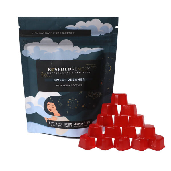 Rosebud Sweet Dreamer 75mg THC 375mg CBD (15pcs x 5mg THC/25mg CBD))