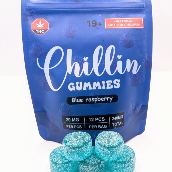 Chillin Gummies • 20mg THC Gummies • Blue Raspberry