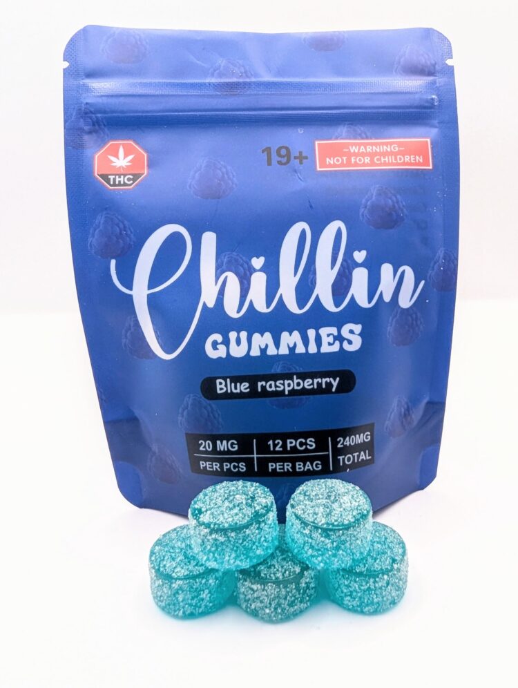 Chillin Gummies • 20mg THC Gummies • Blue Raspberry