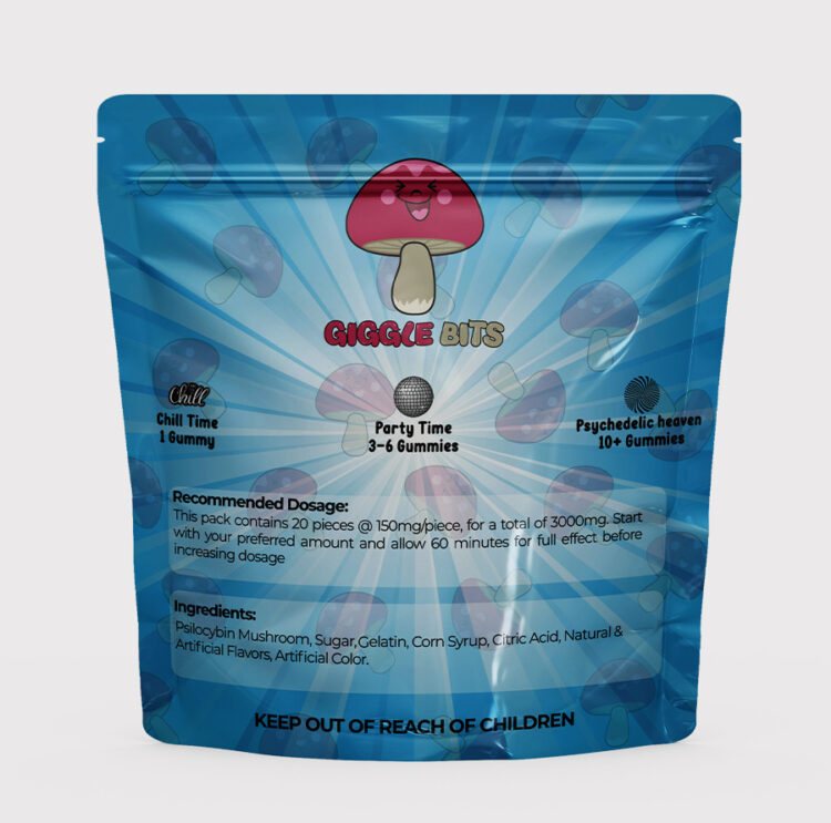 Giggle Bits • 150mg Gummies • Magic Mushroom • Assorted Flavour - Image 2