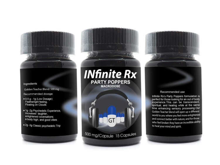 INfinite Rx • 500mg Mushroom Capsules • Party Poppers - Image 4
