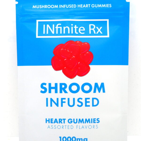 INfinite Rx • 250mg Mushroom Gummies • Heart Shaped • Assorted Flavours
