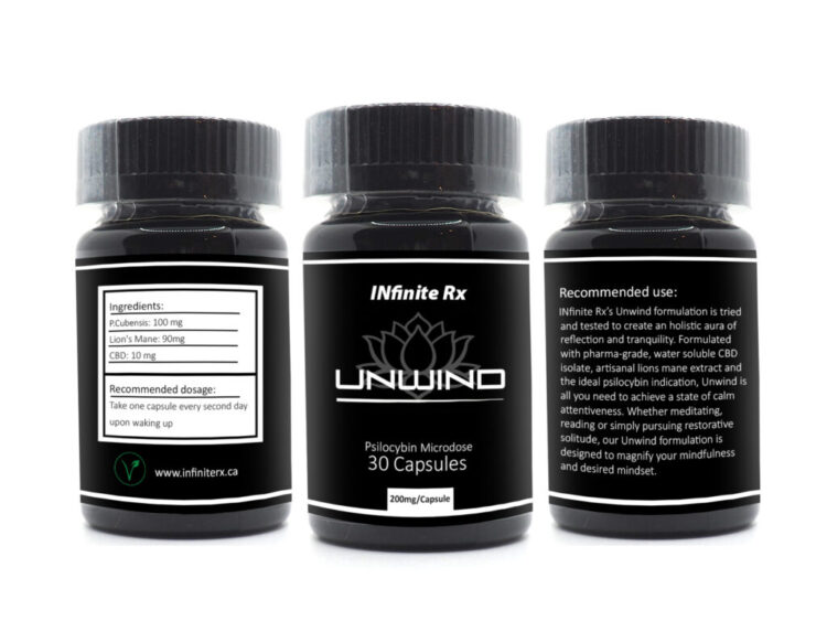 INfinite Rx • 100mg Mushroom Capsules • Unwind - Image 4