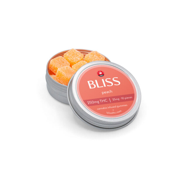 Bliss • 25mg THC Gummies • Peach