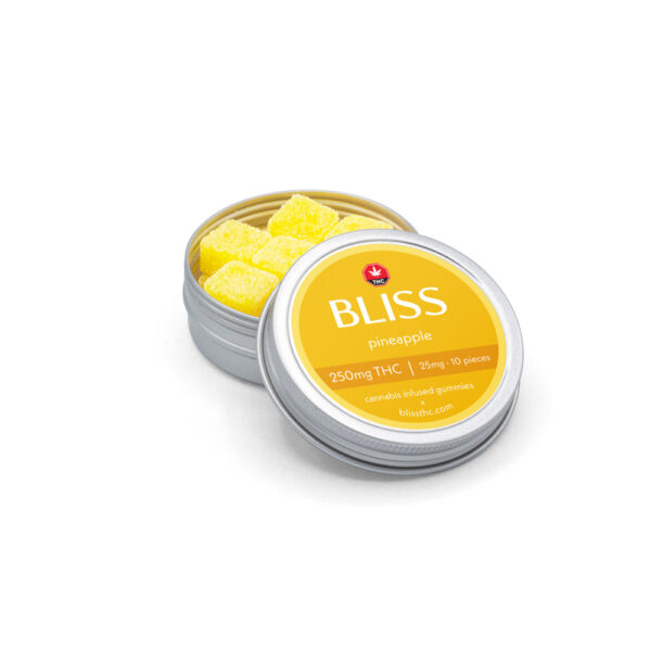 Bliss • 25mg THC Gummies • Pineapple