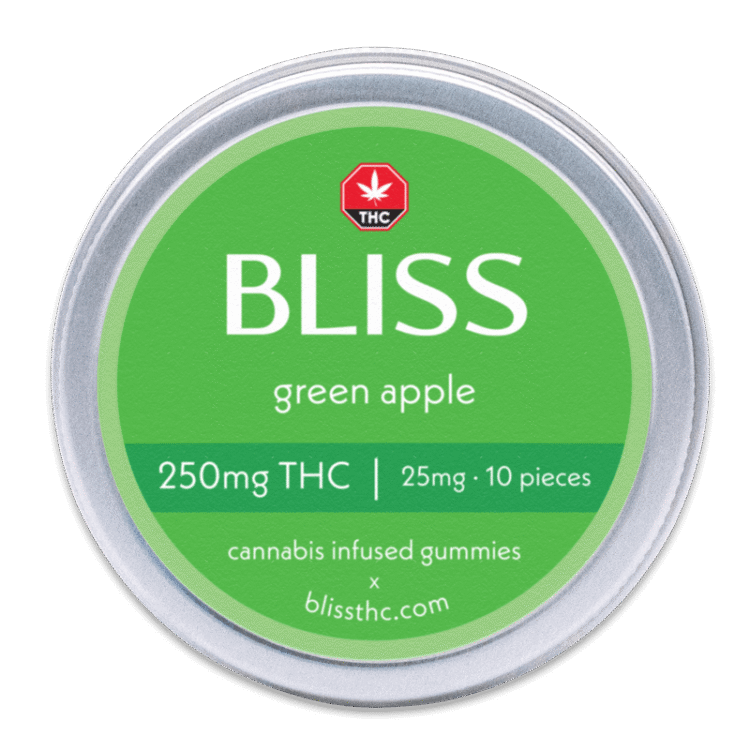 Bliss • 25mg THC Gummies • Green Apple - Image 2