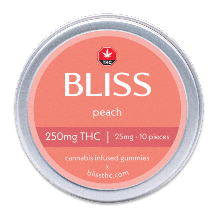 Bliss • 25mg THC Gummies • Peach - Image 2