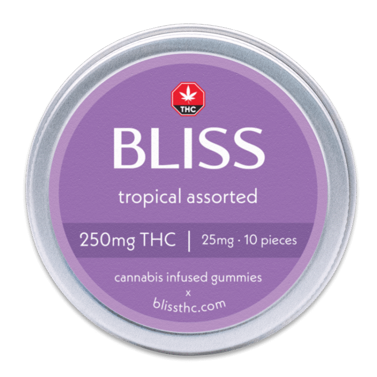 Bliss • 25mg THC Gummies • Tropical Assorted - Image 2