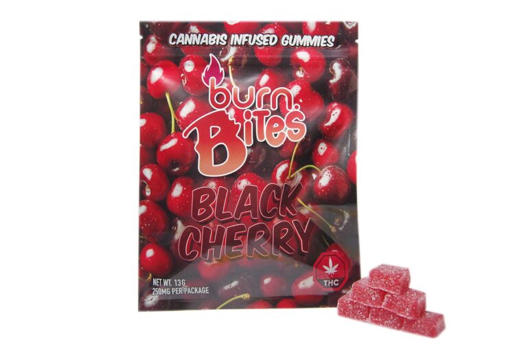 Burn Bites • 25mg THC Gummies • Black Cherry