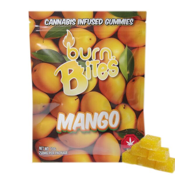 Burn Bites • 25mg THC Gummies • Mango
