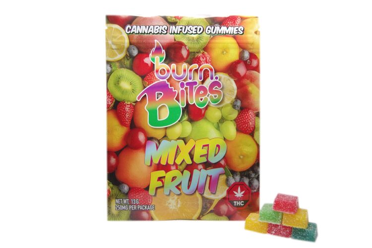 Burn Bites • 25mg THC Gummies • Mixed Fruit
