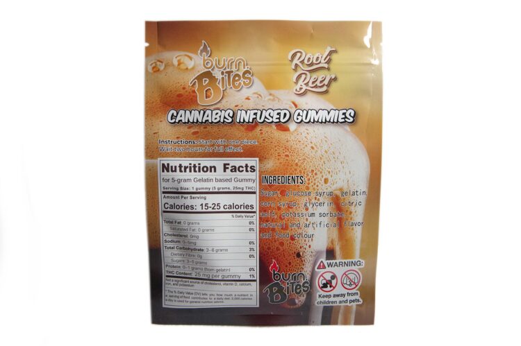 Burn Bites • 25mg THC Gummies • Rootbeer - Image 2