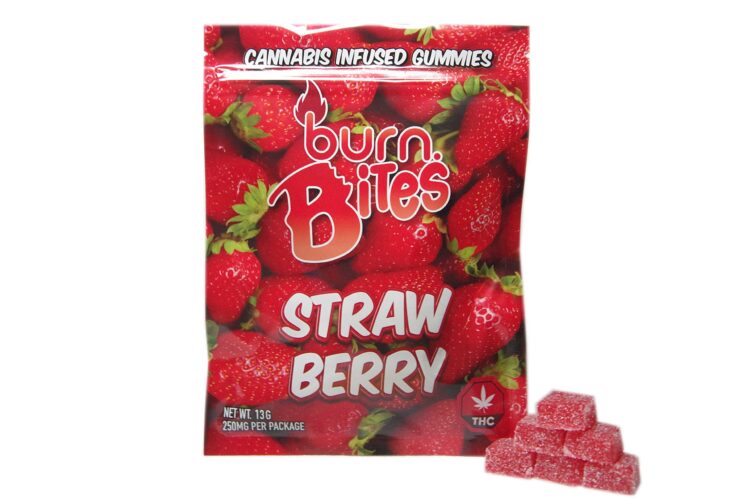 Strawberry Flavoured 25mg THC Gummies